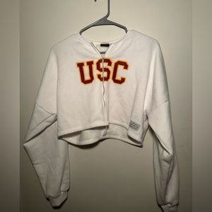 USC Hype & Vice Cropped Gameday Zip Up Jacket